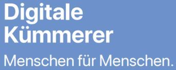 Schriftzug "Digitale Kümmerer - Menschen für Menschen"