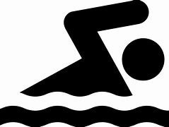 Symbol eines Schwimmers