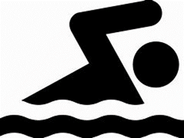 Schwimmende Person im Wasser