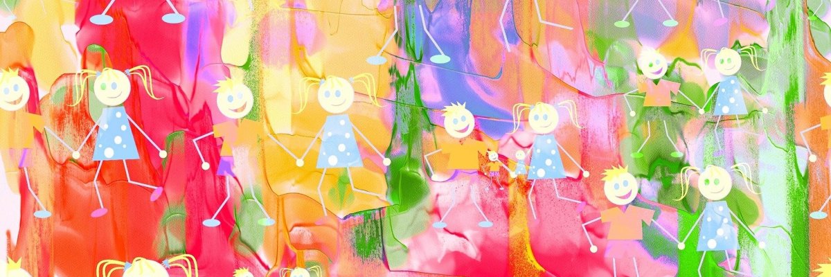 Spielende Kleinkinder